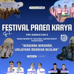 Festival Panen Karya PSP 3 SMAN 15 TJB Th 2024